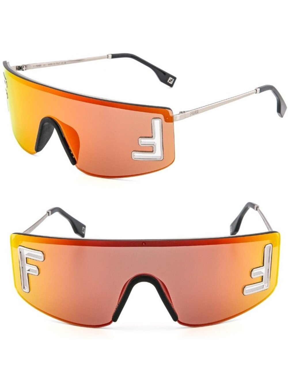 NWT Fendi FE40168U 16U Shield Sunglasses